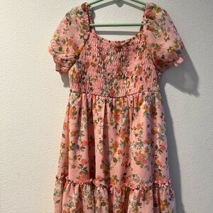 Zanzi girls dress size 8 (Medium) color pink floral